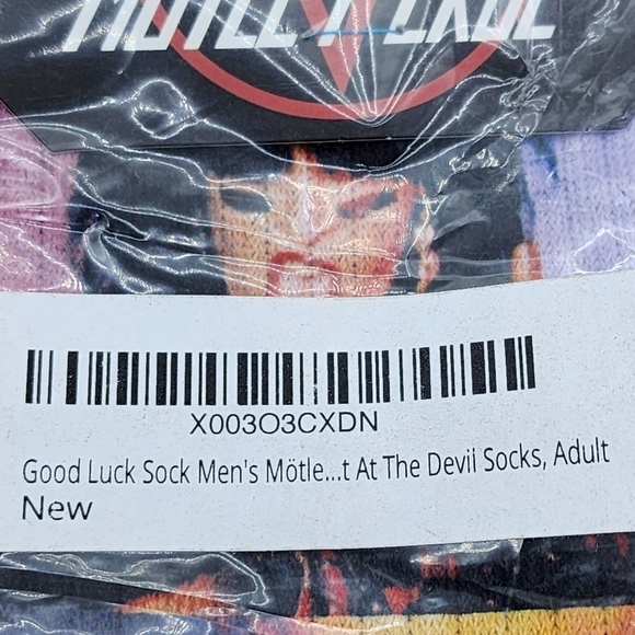 Good Luck Sock Men's Motley Crue, Shout At The Devil Socks - 8-13 - Picture 6 of 6